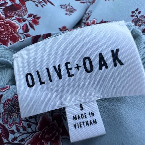 Olive + Oak Shift Dress Floral Small Sleeveless Spaghetti Straps  Lightweight - Picture 3 of 16